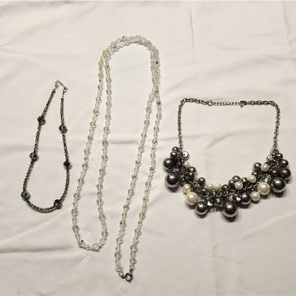 BUNDLE lot of iridescent‎ necklaces - Picture 1 of 8